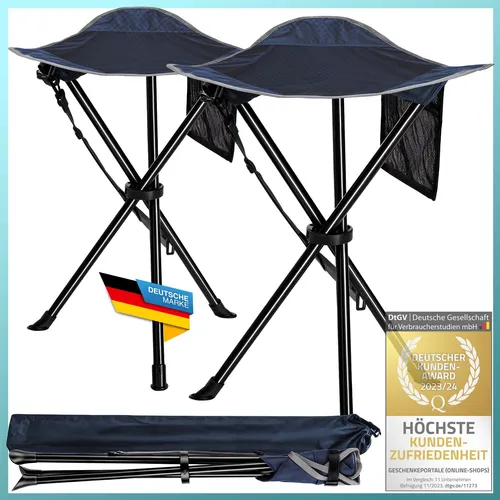 Camping-Hocker Dreibein Angelsitz Tragbarer Faltbarer Camping-Stuhl Angelhocker