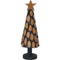 vidaXL Weihnachtsbaum mit Ständer aus massivem Teakholz 60 cm - Rustikaler Weihnachtsbaum aus langlebigem Teakholz, ideal für moderne und traditionelle Räume. Einfache Montage und minimaler Pflegeaufwand für festliche Stimmung.