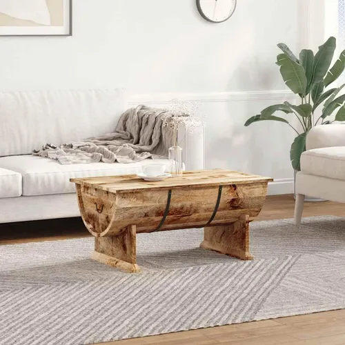 vidaXL Mangoholz Massiv Couchtisch 88x50x40 cm von vidaXL