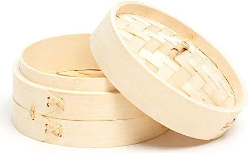 COMAS Dampfgarer 13 cm aus Bambus / Gemüsedämpfer / Dim Sum