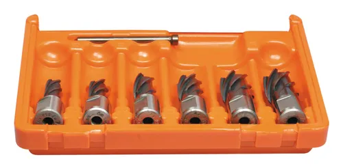 Alfra Kernbohrer-Set im Koffer 6tlg. - 25 mm - Bohrkronen Set für präzise Kernbohrungen, ideal für Profis und Heimwerker, im praktischen Koffer für einfache Aufbewahrung.