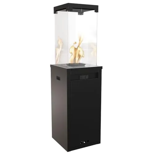 KRATKI Terrassen-Gasheizgerät Patio Light schwarz 8,2 kW - Kamine, Öfen & Zubehör - Leistungsstarker Außenwärmer mit 8,2 kW Heizleistung, sicher und einfach zu bedienen, ideal für Terrasse und Garten.