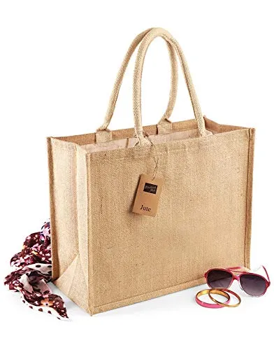 Westford-Mill W407 Shopper Einkaufstasche aus Jute, faltbar von Westford Mill