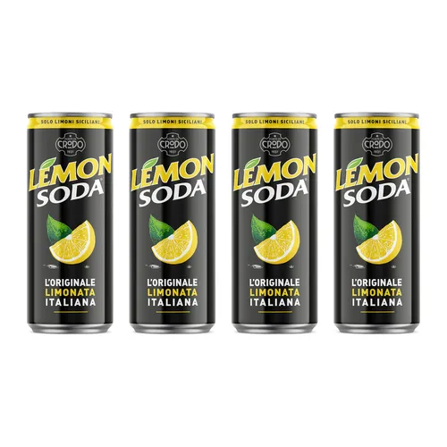 4x Lemon Soda (Zitronen-Limonade) – Fondi Di Crodo, 150 ml