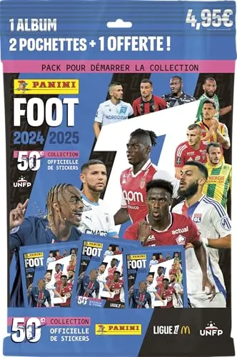Panini Fußball 2024-2025 Ligue 1 McDonald's Album + 2 Hüllen + 1 Gratis 004842SPFGD