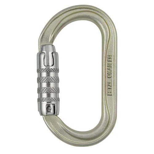 Petzl OXAN TRIACT-LOCK Stahlkarabiner Oval Karabiner 3-fach Automatik Klettern