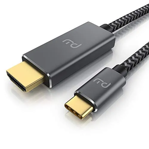 CSL - USB C zu HDMI Kabel 2.0-5m - 4k UHD 3840x2160 4K@60Hz - 3D-fähig - Thunderbolt 3 Kompatibel mit MacBook Pro MacBook Air iMac iPad Surface Book Samsung Galaxy