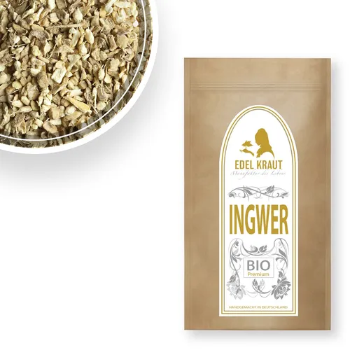 500g BIO INGWER geschnitten EDEL KRAUT INGWER TEE Gewürz Ginger