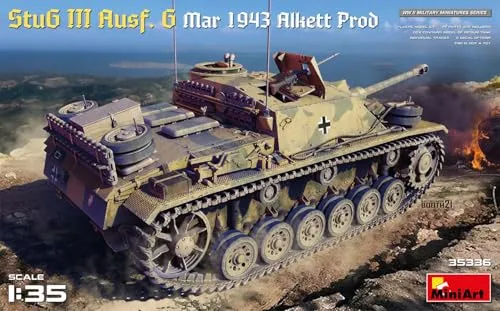 1:35 MINIART Stug Iii Ausf. G Mar 1943 Alkett Prod Kit MA35336 Modellbau
