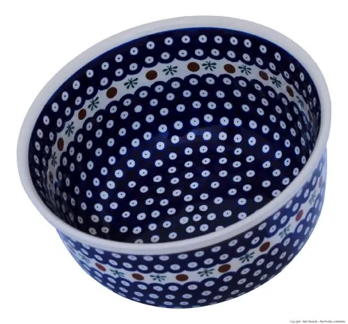 Original Bunzlauer Keramik Schüssel mit Innendekor V=4.0L im Dekor 41