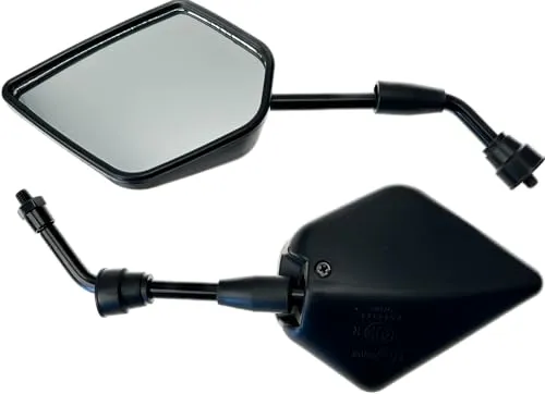Stück E-geprüft Motorrad Roller Scooter Quad ATV Moped Rückspiegel mit M8 Gewinde Spiegel Set schwarz 2