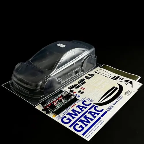 partCore RC Car Karosserie 1:10 unlackiert Opel Astra V8 Coupé Dekor GMAC DTM 2003
