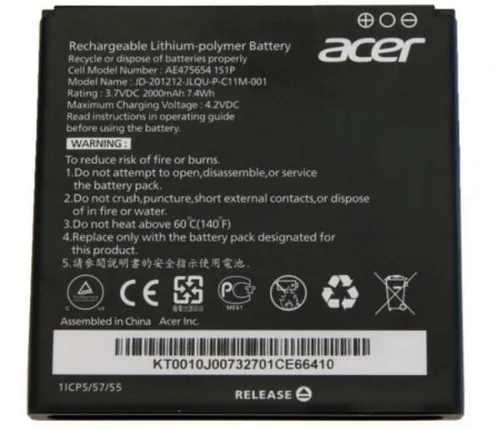 Original Akku für Acer KT.0010J.007 von Acer