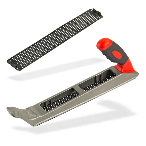 Dema Gipshobel DGH300 – Gipskartonhobel, Kantenhobel, Gipsraspel, mit 2 Hobelblättern, robust, langlebig, ergonomisch, ideal für Trockenbau, Gipsplatten, Heimwerker, Handwerk, Renovierung 21615