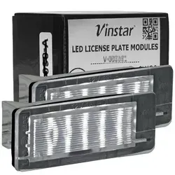 Vinstar LED Kennzeichenbeleuchtung kompatibel mit Renault CAPTUR J5 H5 ESPACE IV FLUENCE ab 10
