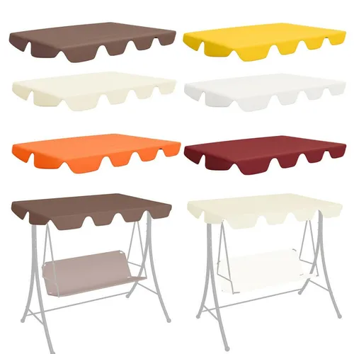 Ersatzdach für Hollywoodschaukel - Hochwertiges Schaukeldach in Weiß (192x147 cm) aus 100% Polyester mit PVC-Beschichtung, schützt vor UV-Strahlen und Regen - ideal für Garten und Terrasse.