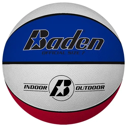 Baden Basic Basketball - klassischer Gummibasketball für Training, Schule und Freizeit - langlebiger Basketball für Kinder und Erwachsene - für Starter und Fortgeschrittene, 7