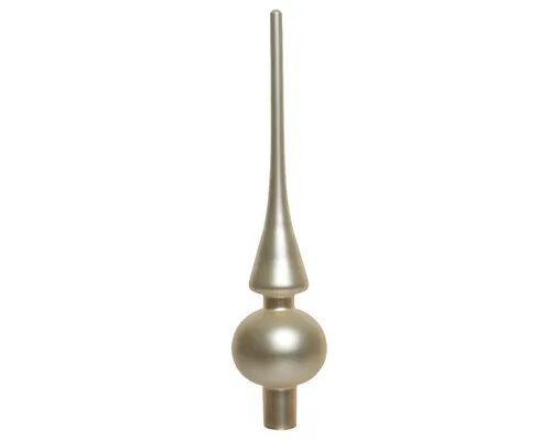 Kaemingk Christbaumspitze, Christbaumspitze Glas 26cm perle matt