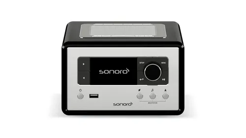 Sonoro Internetradio Relax - Hochwertiges Internetradio in elegantem Schwarz, bietet Zugang zu tausenden von Radiosendern weltweit und sorgt für erstklassigen Klanggenuss.