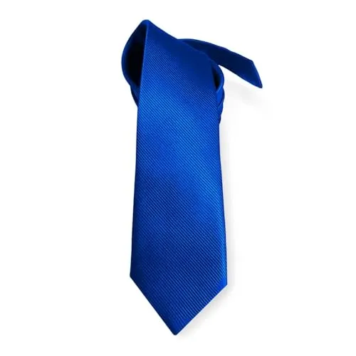 OcioDual Krawatte Klassisch Elektrisches Blau Handgefertigt, elegant für Feiern, Events, Hochzeiten, Partys und Business, Herrenkrawatte als Geschenk, Unisex, Herrenkrawatte