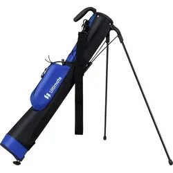 COSTWAY Golf-Standtasche, Golfbag mit 2 er Unterteilung, Schultergurt, Tasche, Ständer & Regenhaube, Golftasche leicht, Golf Pencil Bag tragbar, D... - Blau