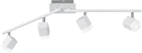 Reality Leuchten LED Deckenleuchte Roubaix R82154131 - Moderne 4-flammige LED Deckenleuchte aus Metall, energiesparend mit 4x 3,5 Watt LEDs und schwenkbaren Spots für individuelle Raumgestaltung.