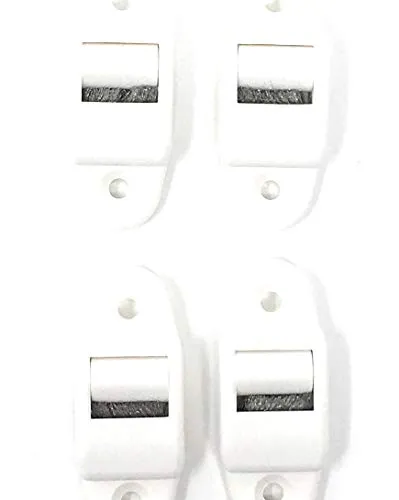 Gurtführung mini mit Bürste und Rolle bis 14 mm Gurtbreite, Lochabstand 40 mm 4 x