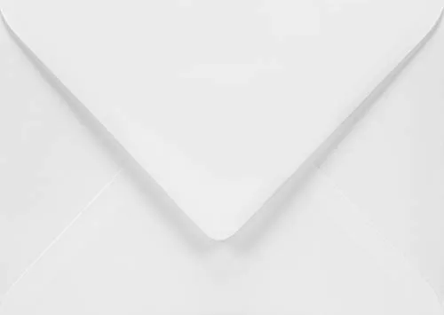 Netuno 25 weiße Briefumschläge DIN B6 125 x 175 mm 120g Aster Smooth White Briefhüllen nassklebend ohne Fenster Weiß B6 Einladungsumschläge Hochzeit Geburtstag Taufe wedding invitation envelope