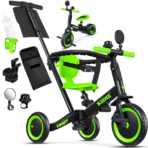 KIDIZ Laufrad 6in1 Dreirad Loopy in schwarz von KIDIZ