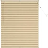vidaXL Hellbraune Venetianer Jalousie 150 x 110 cm - Moderne PVC-Jalousie in Hellbraun für stilvolle Fensterdekoration. Ideal für Heimbüros, bietet sie effektiven Sichtschutz und Lichtkontrolle. Pflegeleicht und langlebig, perfekt für jeden Raum.
