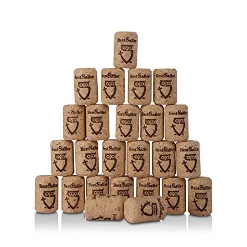 BestSaller 1236 Armbrust Korken, 35x22mm, Flaschenkorken, Natur (25er Pack)