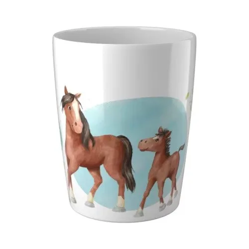 HABA Kinder Trinkbecher Becher Pferde
