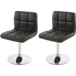 2er-Set Drehstuhl Kavala aus Kunstleder - Moderne Esszimmerstühle mit 360° Drehfunktion, extradicker Polsterung für höchsten Komfort und rutschsicherem gummierten Boden. Ideal für Essbereich und Homeoffice, passt perfekt in jedes Ambiente.