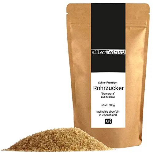allerFeinst! - Echter Premium Rohrzucker aus Malawi (Ostafrika), 1er Pack (1 x 500g)
