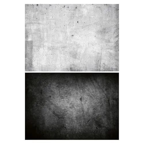 Lens-Aid Fotohintergrund Flatlay für Foodfotografie und Studio, Marmor/Stein Design, 84 x60 cm, Spezialbeschichtung, abwischbar