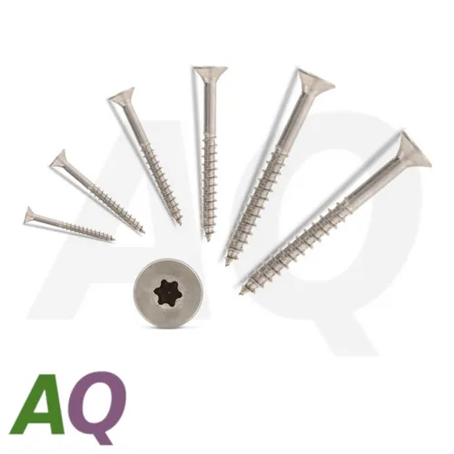 Spanplattenschraube Holzschraube Edelstahl V2A Torx Senkkopf Teilgewinde Ø 4-6mm