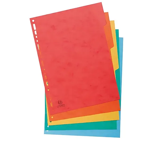 EXACOMPTA Aktenordner Exacompta Register A4 XXL Karton farb 5tlg