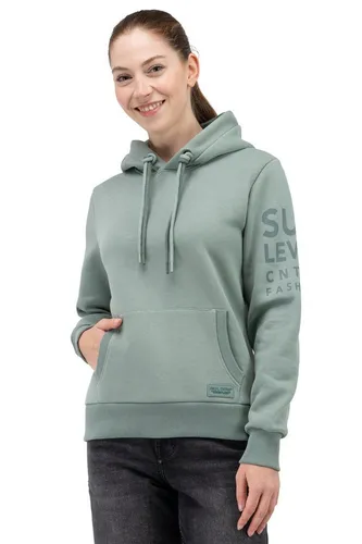 Sublevel Damen Kapuzenpullover Mia-D10600T02690A5NO-mineral Green-XL - Weicher Baumwollmix sorgt für angenehmen Tragekomfort und Atmungsaktivität. Der lässige Schnitt und die Kapuze mit Kordelzug bieten optimalen Stil und Bewegungsfreiheit. Perfekt für einen sportlich-modernen Look.