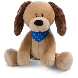 NICI Kuscheltier Hund Barky mit Biegefunktion in Geschenkverpackung - Braun