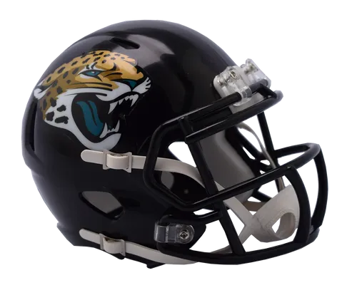 NFL Football Mini Helm Jacksonville Jaguars - Riddell Speed Helmet - Fanartikel für Jacksonville Jaguars, hochwertiger Mini-Helm von Riddell, ideal für Sammler und Fans, detailgetreu und stylisch.