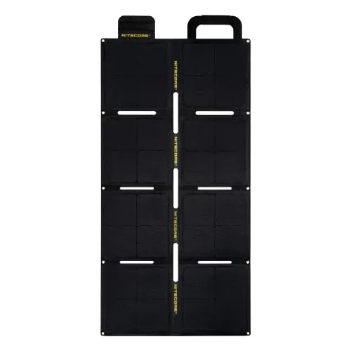 Nitecore Solarpanel FSP100 100W, wasserfest IPX5 - Handy-Solarladegeräte mit 100W Leistung, ideal für Outdoor-Aktivitäten und wetterfest nach IPX5 für zuverlässigen Einsatz bei jedem Wetter.
