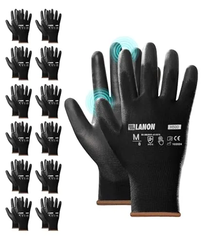 Schutzhandschuhe Schwarz von LANON Protection