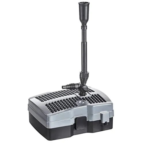Heissner All-in-one Unterwasserfilter FA1000UV-00 - Baumarkt – Ideal für Teiche bis 3.000 L, mit UVC-Funktionskontrolle und unsichtbarer Platzierung der Filterkomponenten für eine saubere Wasseroberfläche.