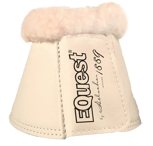 EQuest Hufglocken Soft für Pferde, 2er Set - Champagner/Natur, XL - Hochwertige Hufglocken für den Reitsport, ideal für Warmblüter. Aus strapazierfähigem Material gefertigt, bieten sie optimalen Schutz und Komfort für Ihr Pferd.