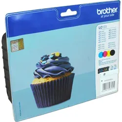 Brother LC-123 Tinte Patronen 4er Set - Hohe Kapazität, bis zu 600 Seiten pro Patrone, kompatibel mit zahlreichen Brother Druckern
