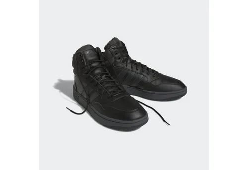 adidas Hoher Sneaker HOOPS 3.0 MID WTR - Herren - Schwarz - Größe 45.33 - Sneaker mit wasserabweisendem Obermaterial, ideal für die kalte Jahreszeit und stylish im Alltag.