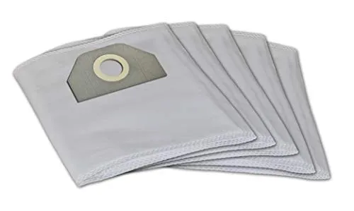 Invest - Staubsaugerbeutel Ersatz, Filtertüten Beutel Kompatibel mit Kärcher: WD 3.150, WD 3.200, WD 3.200 AF, WD 3.250, WD 3.300 M, WD 3.310 M, WD 3.320 M, WD 3.370 M, WD 3.500 P - Weiß, 5 Stück