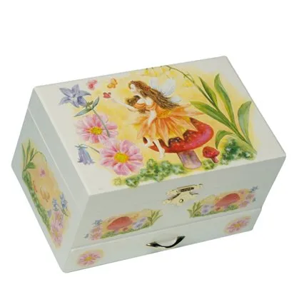 Spieluhrenwelt Kinder-Schmuckdose Elfe Spielt die Melodie 'Well Known Melody' (Waltz of the Flowers) 22048