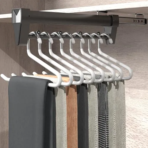 HosenaufhäNgung Ausziehbar,Ausziehbare Kleiderstange,26-61CM Kleiderstange Ausziehbar,Speicherplatz Sparen Perfekt für Kleine SchräNke,Kleidung und Hosen Organisieren (26CM Verbesserte Version)