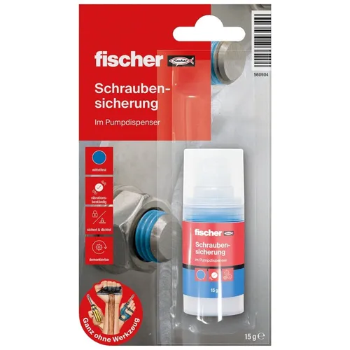 fischer Schraubensicherung blau 15g Pumpspender mittelfest abdichten 560904 MHD